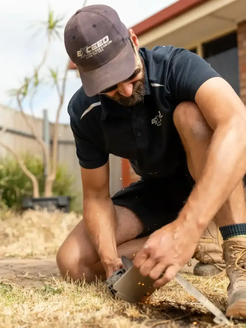 A Reynella plumber at work on a job